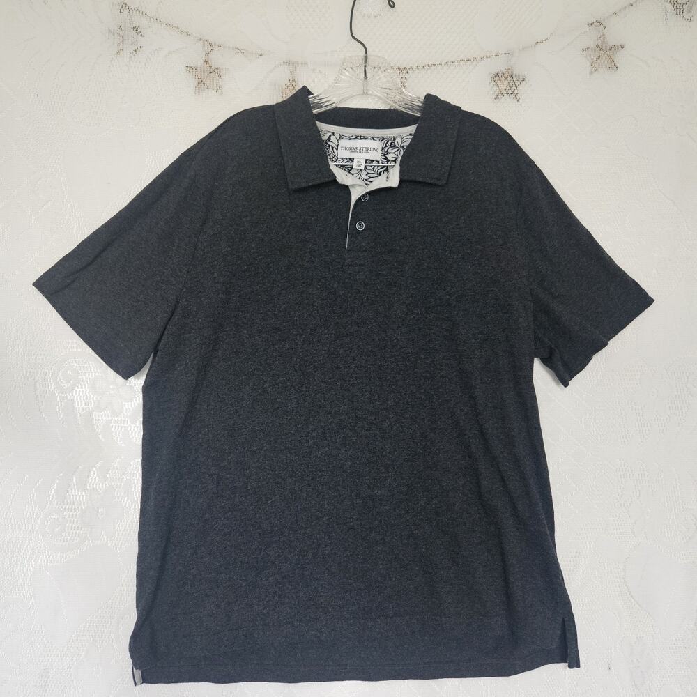 Thomas Sterling Mens XLarge Classic Polo Shirt Beach Relaxed Tropical Island